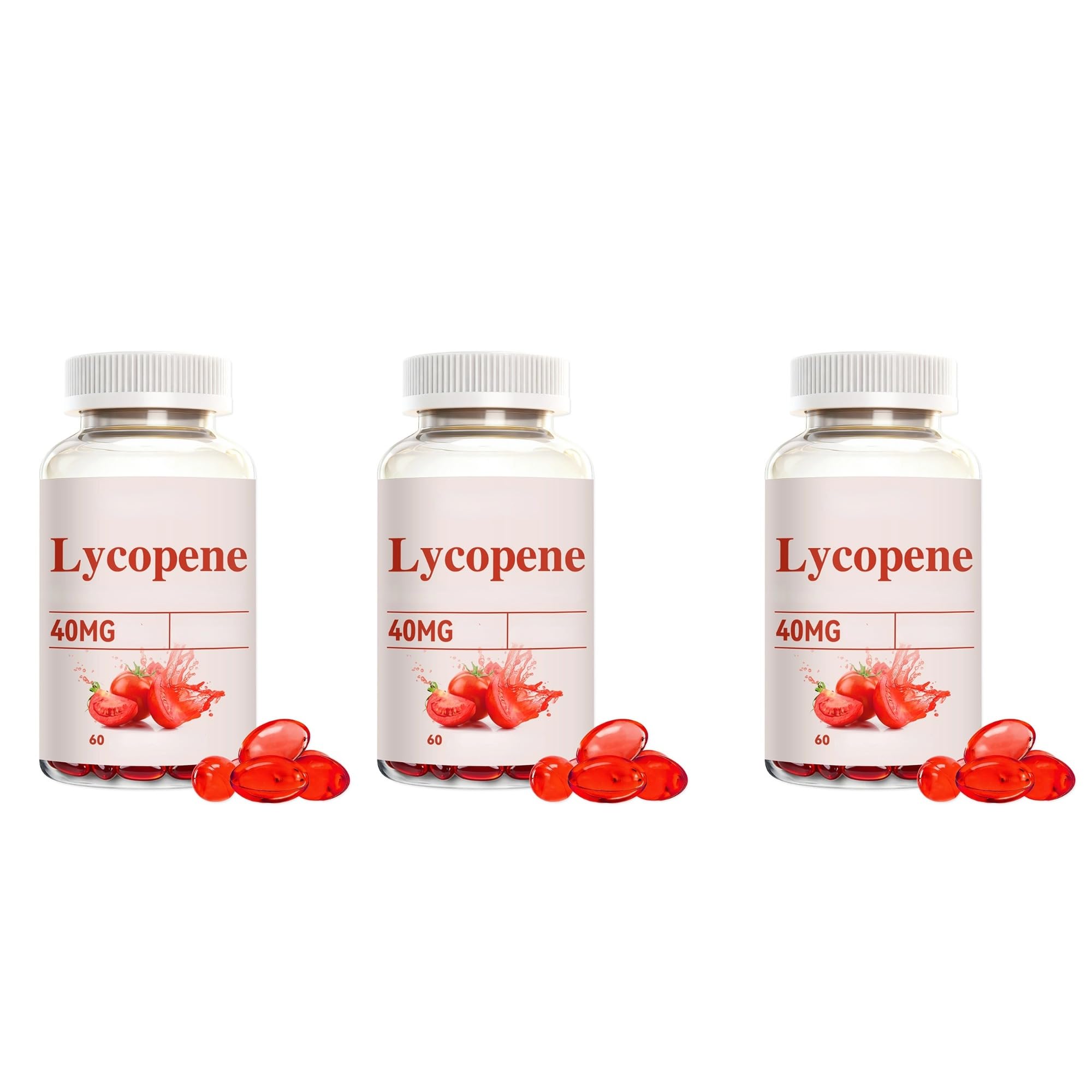 Lycopène pour hommes 40 mg, poudre d'extrait naturel de tomate