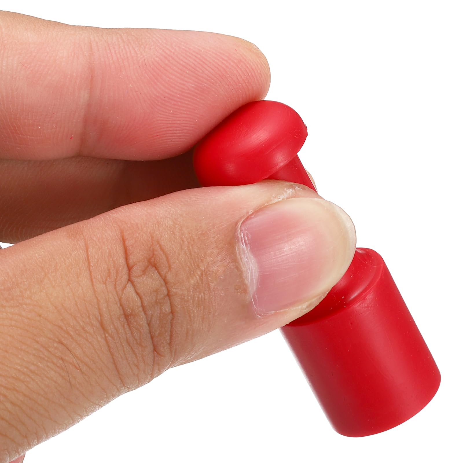 PATIKIL 15mm Stamp Rubber Round Handle, 5 Pack Rubber Knobs Stamp Mounts Drawer Pulls for Stamp Making DIY Crafting Scrapbooking Red - Image 4