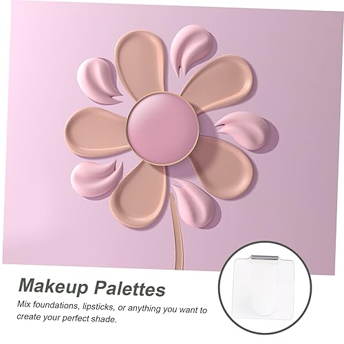 Gatuida Professional Makeup Palette 2pcs Handheld Nail Art Palette for Foundation Mix Match Compact Beauty Tool