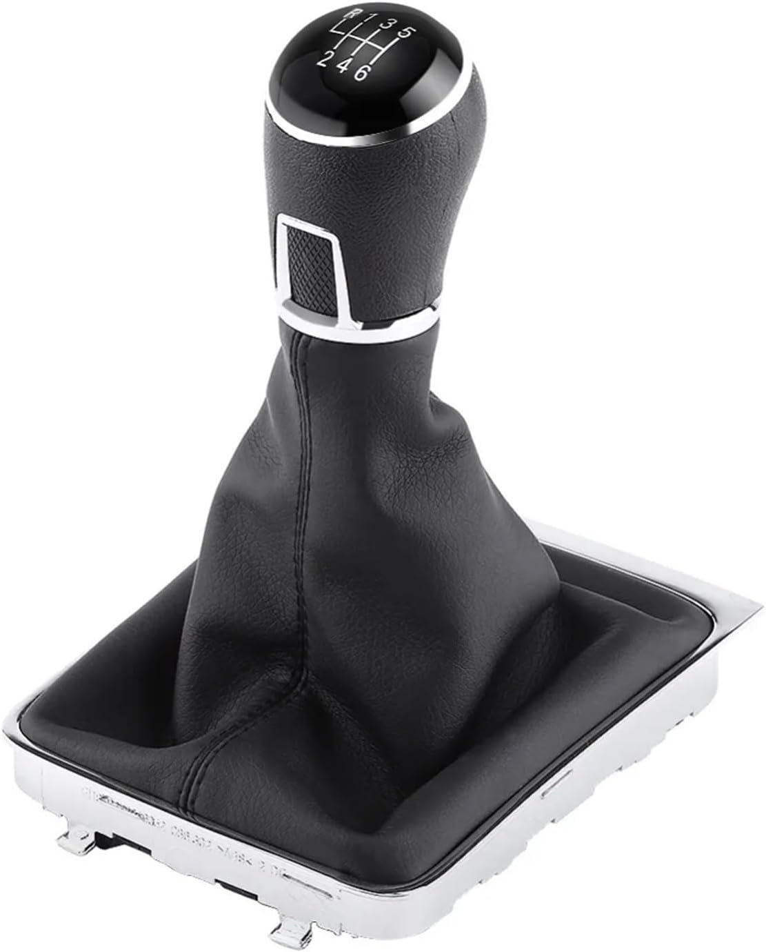 5/6 Speed Car Gear Shift Knob Fit for VW Fit for Golf 7 A7 MK7 GTI GTD 2013 2014 2015 2016 2017 2018 Leather Gaiter Stick Accessories(6 Speed 1 Set)