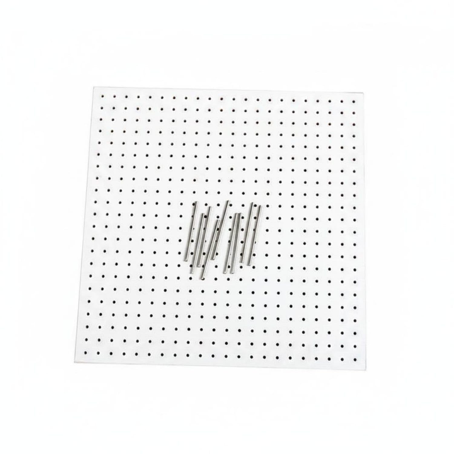 solid wood granny square blocking board precisely 6.5cm, white 30x30cm
