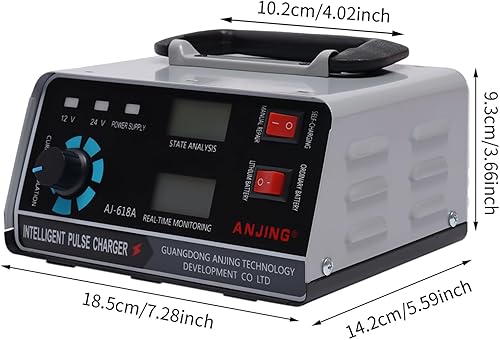 Miniatura 2 de Cargador de batería de coche automático, 12V24V 30A 400W Reparación automática de pulsos Trickle Smart para motocicletas, furgonetas y camiones