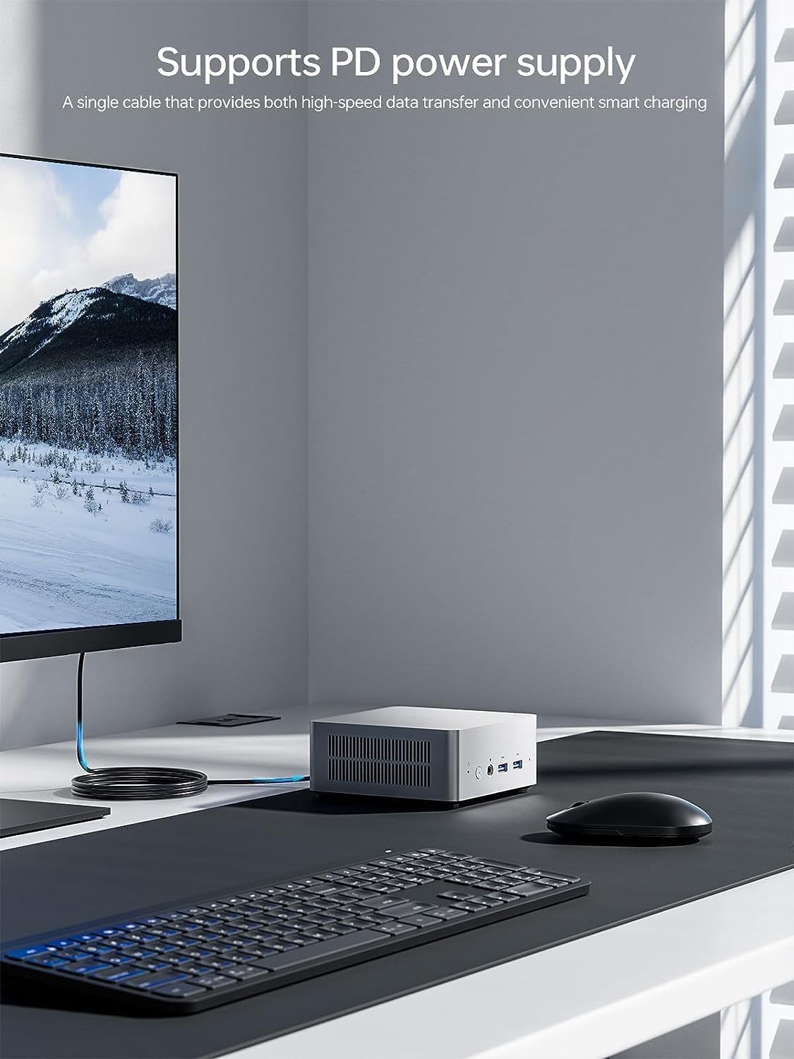 MINISFORUM UN1265 Mini PC, Intel Core i7-12650H, 32GB RAM, 512GB
