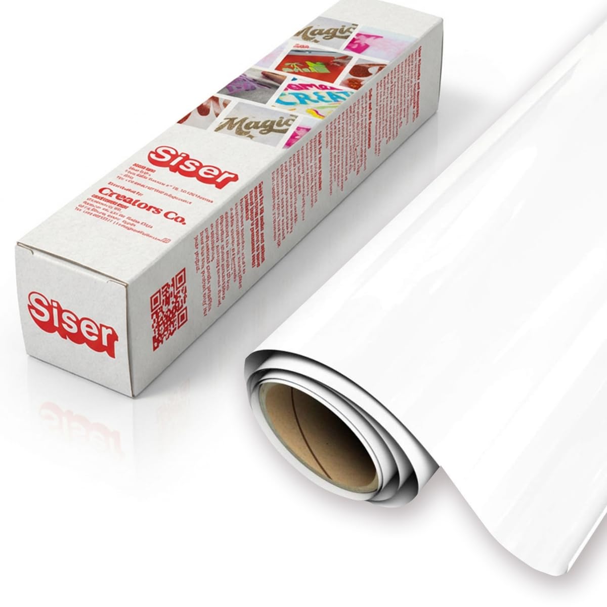 EasyWeed Heat Transfer Vinyl HTV Roll 11.8" x 3ft - Matte White | Easy to Cut & Weed, Low…