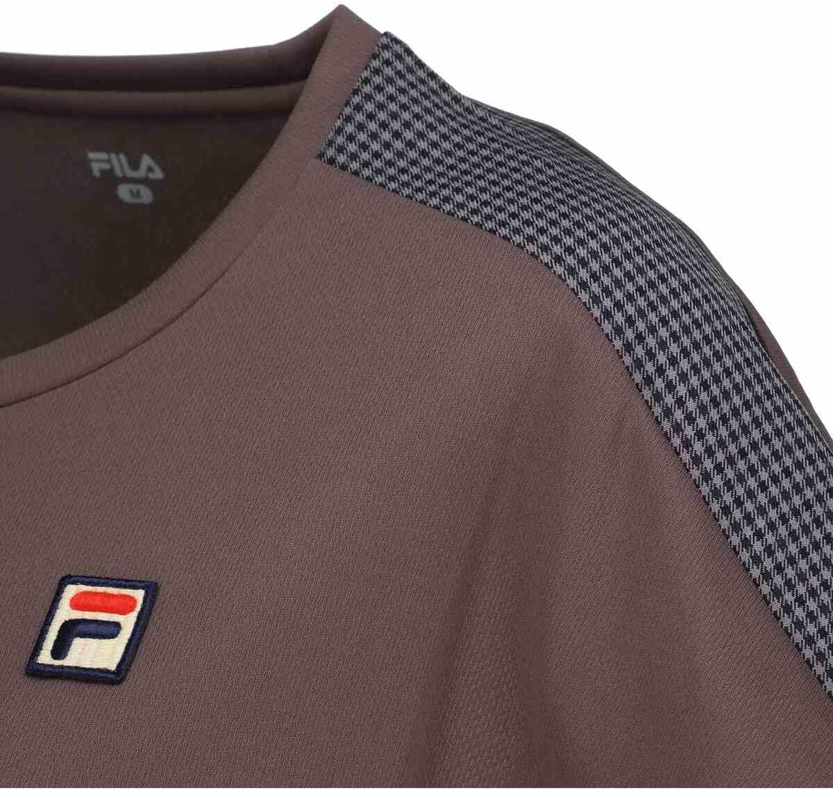 FILA TENNIS(フィラ テニス) テニス レディース 半袖シャツ ゲームシャツ 吸水速乾 UV 抗ピリング ガングラブチェッ