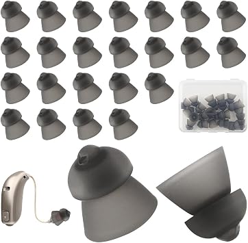 Hearing Aid Domes, Hearing Aids Accessories, 26 pcs Hearings Aid Domes for Phonak Vented 4.0 Replacements, Hearings Aid Ear Caps Small Size 11.5mm