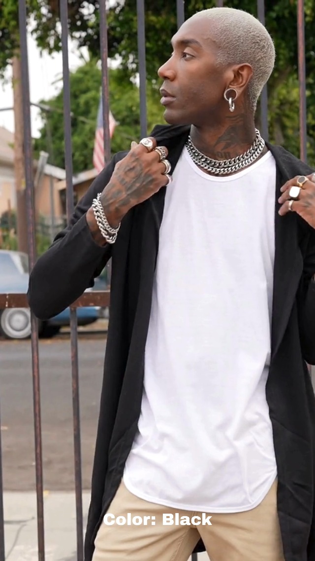 Amazon.com: VICTORIOUS Men's Long Length Cloak Cardigan Hoodie