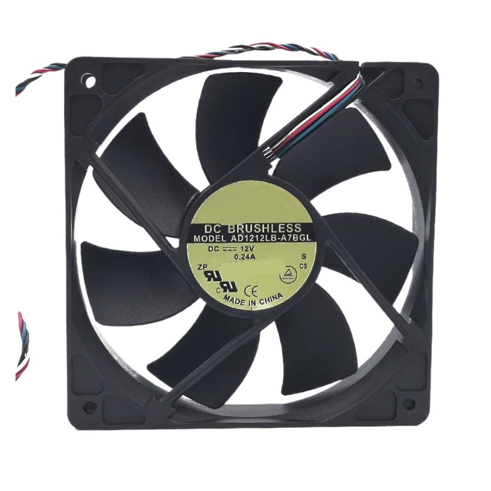 MGIMGFKZD AD1212LB-A7BGL 12V 0.24A 4wries 12025 120 * 120 * 25mm 12cm Cooling Fan