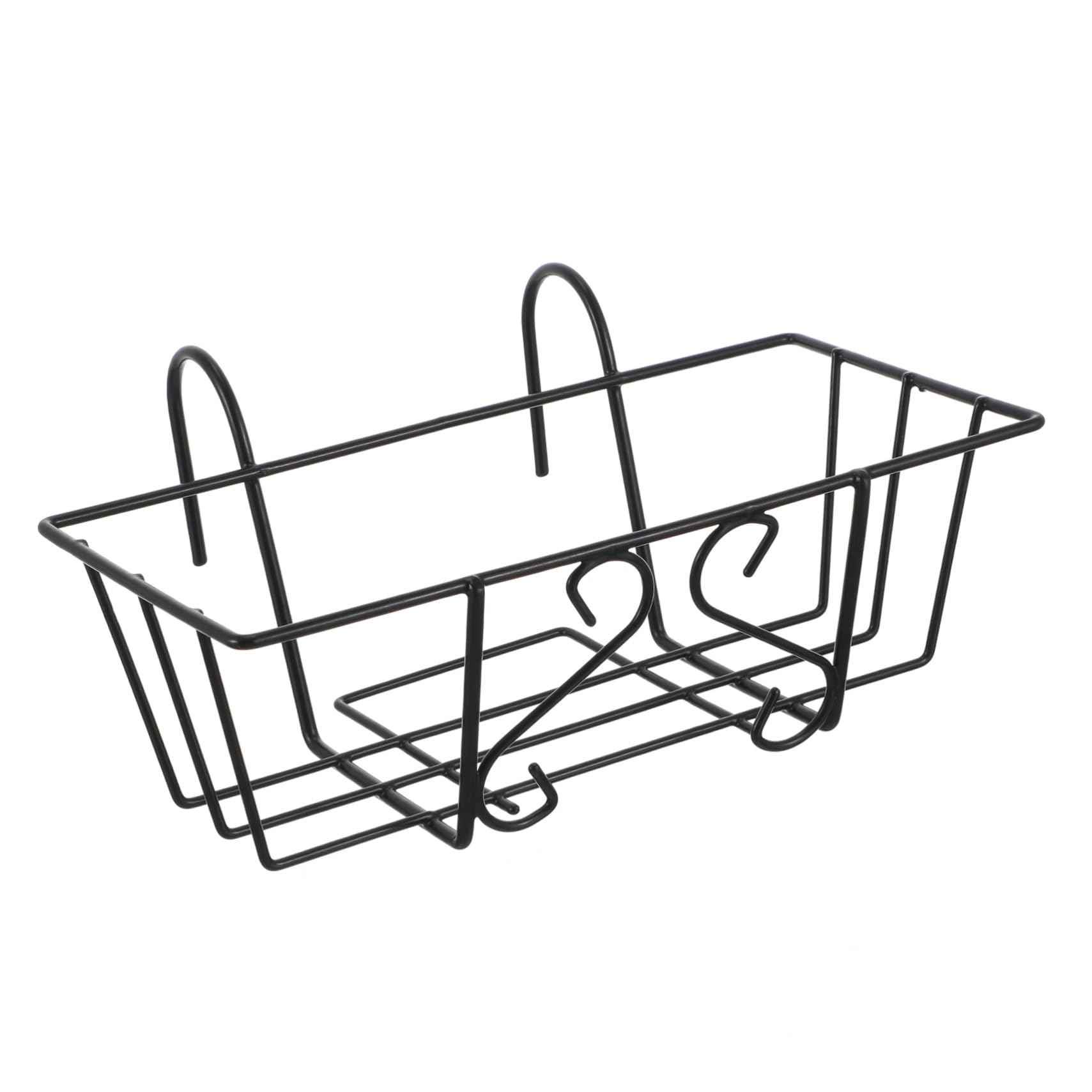 OFFSCH Iron Flowerpot Stand Hanging Planter Rack Over Railing Planter 5.5cm Hook Distance Rustic Elegant