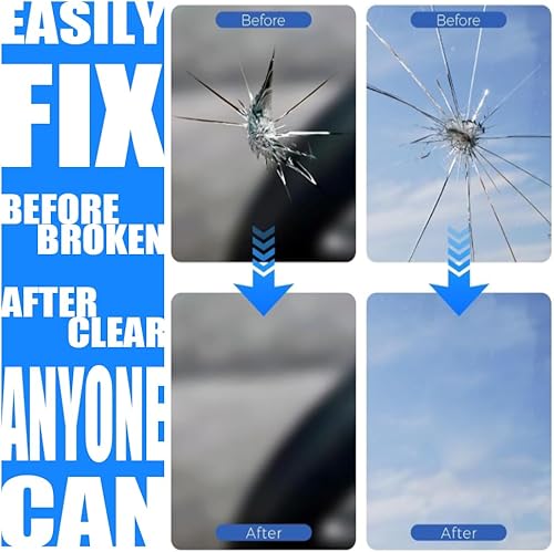 Miniatura 6 de Kit de reparación de chips de parabrisas de automóvil,Kit de reparación de ventana de coche para grietas de parabrisas,Kit de reparación de