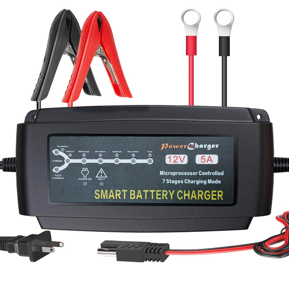 Buy ULTRAPOWER 12V 5A Battery Charger Automatic Maintainer Smart Deep