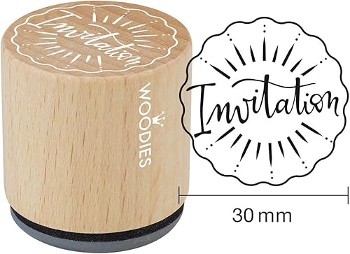Miniatura 2 de WOODIES - Sello temático de invitación "Invitación", impresión de 1-316"