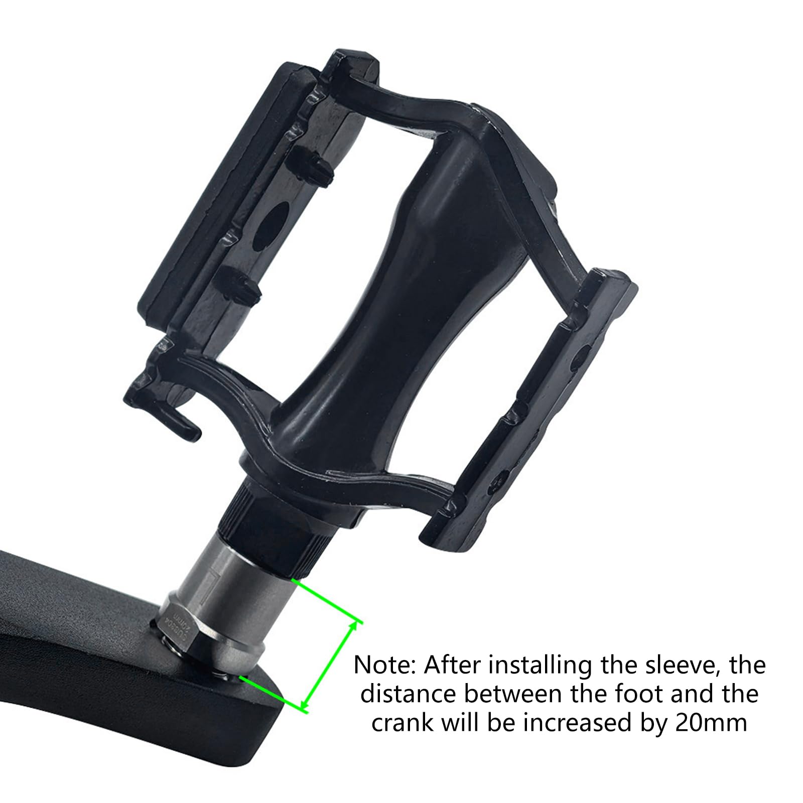 LEJIAJU 1 paio di estensori per pedali per bici in acciaio bulloni di estensione distanziali per pedali da strada mountain bike accessori per pedivelle