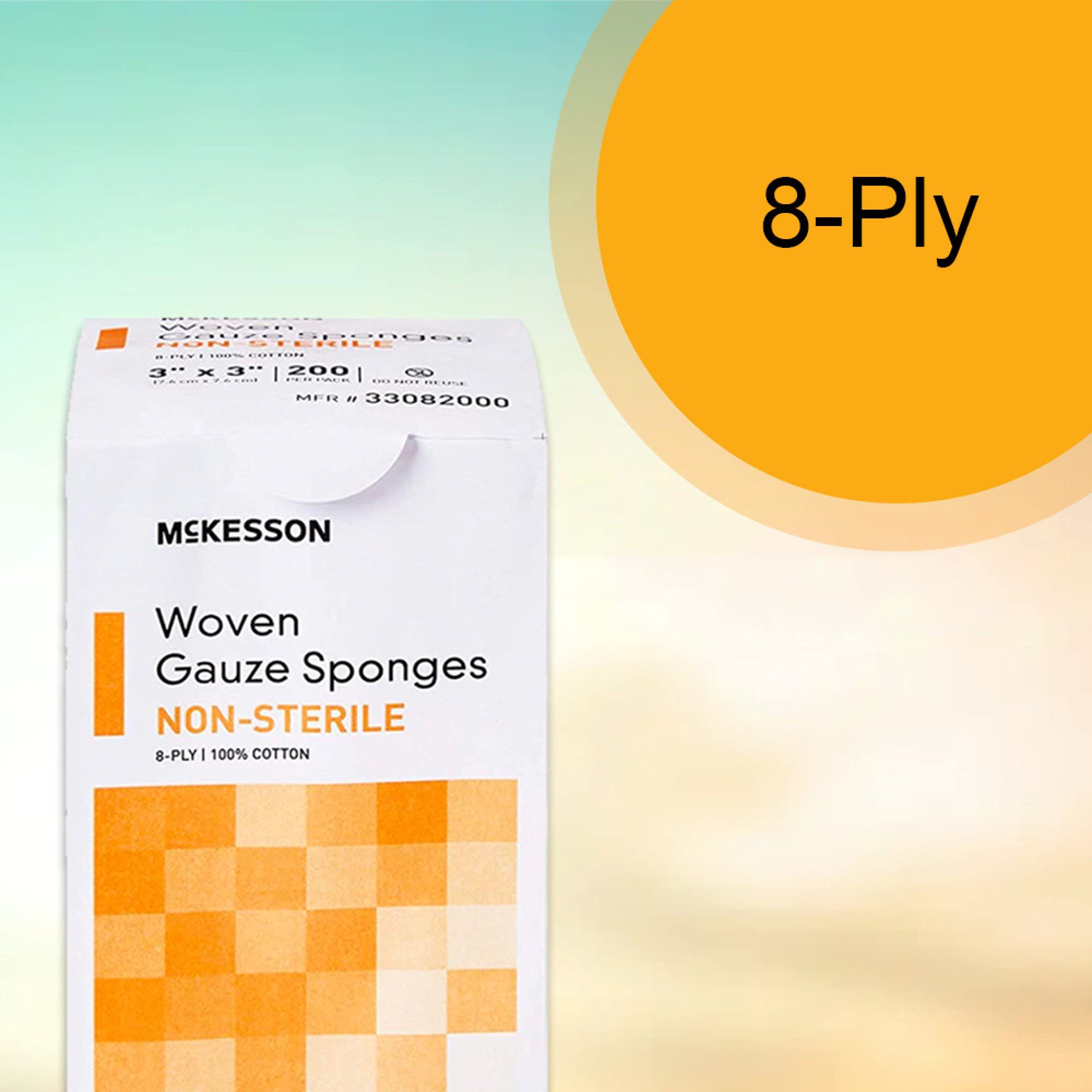 McKesson Woven Gauze Sponges, 8-Ply, Non-Sterile, Cotton, 3 x 3 in, 1 pk — Amazon image 7