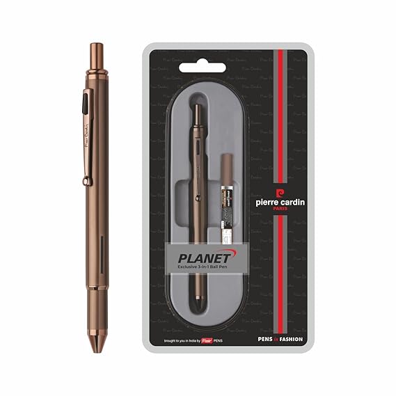 Pierre Cardin Exclusive 3 In 1 Metal Ball Pen Blister Pack