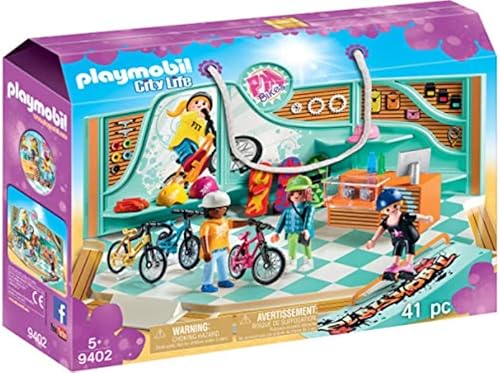 Playmobil Tienda de bicicletas y patinaje, Multicolor