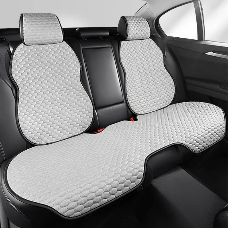 Housses siège voiture Dacia Duster en lin gris pour protection arrière universelle