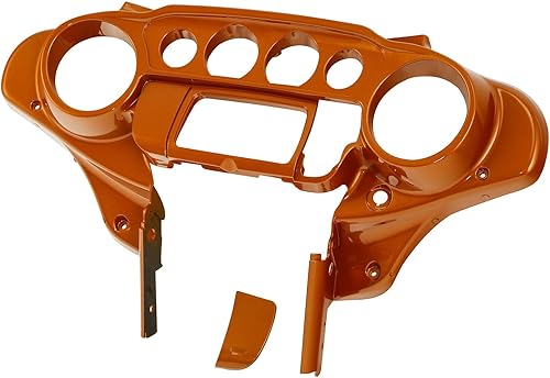 Miniatura 23 de Cubierta del velocímetro Carcasa interior exterior de nido de abeja negro con efecto decolorado CROMO PERSONALIZADO Compatible con Harley Touring