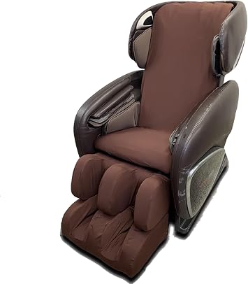 EVURU Massage Chair Cover Full Body, Shiatsu Massage Chair Dust Protection Cover Stretch Fabric Zero Gravity Recliner Chair Cover Brown, Full Body