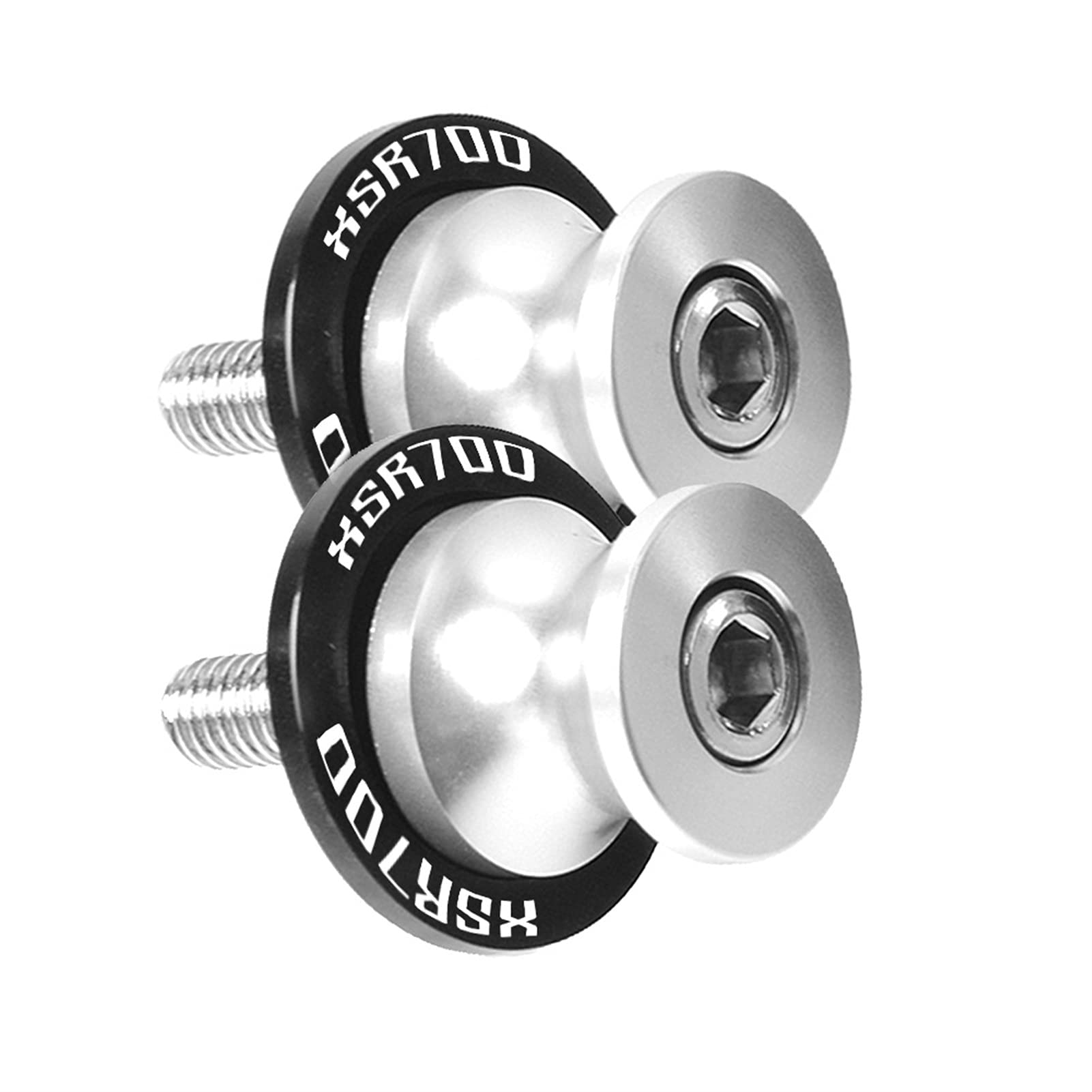 Diabolos 6mm béquille de stand de la moto XSR700 ABS 2014 2015 2016 2017 2018 argent
