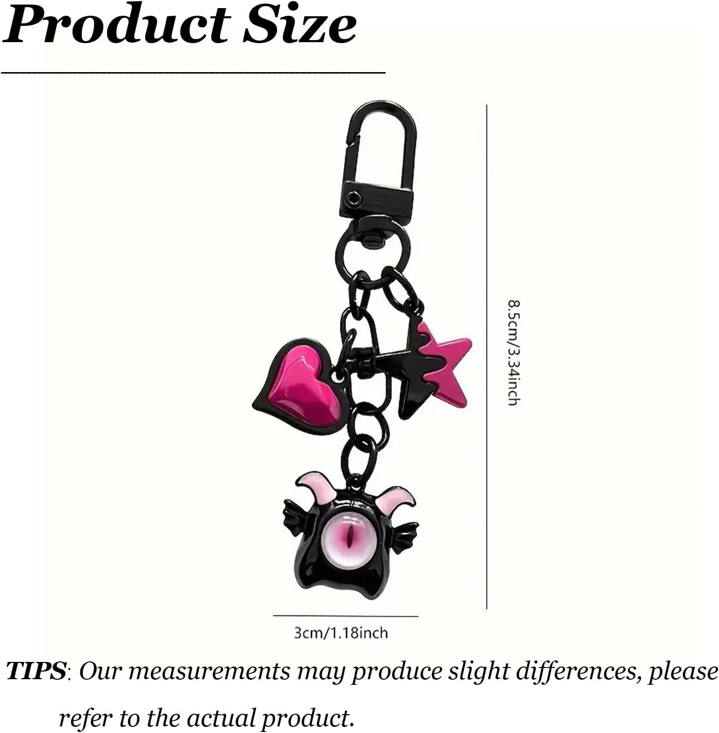 Angyape Halloween Keychain Goth Keychain for Women Horror Bag Charms for Handbags Backpack Charms Purse Accessories Gifts - Image 6