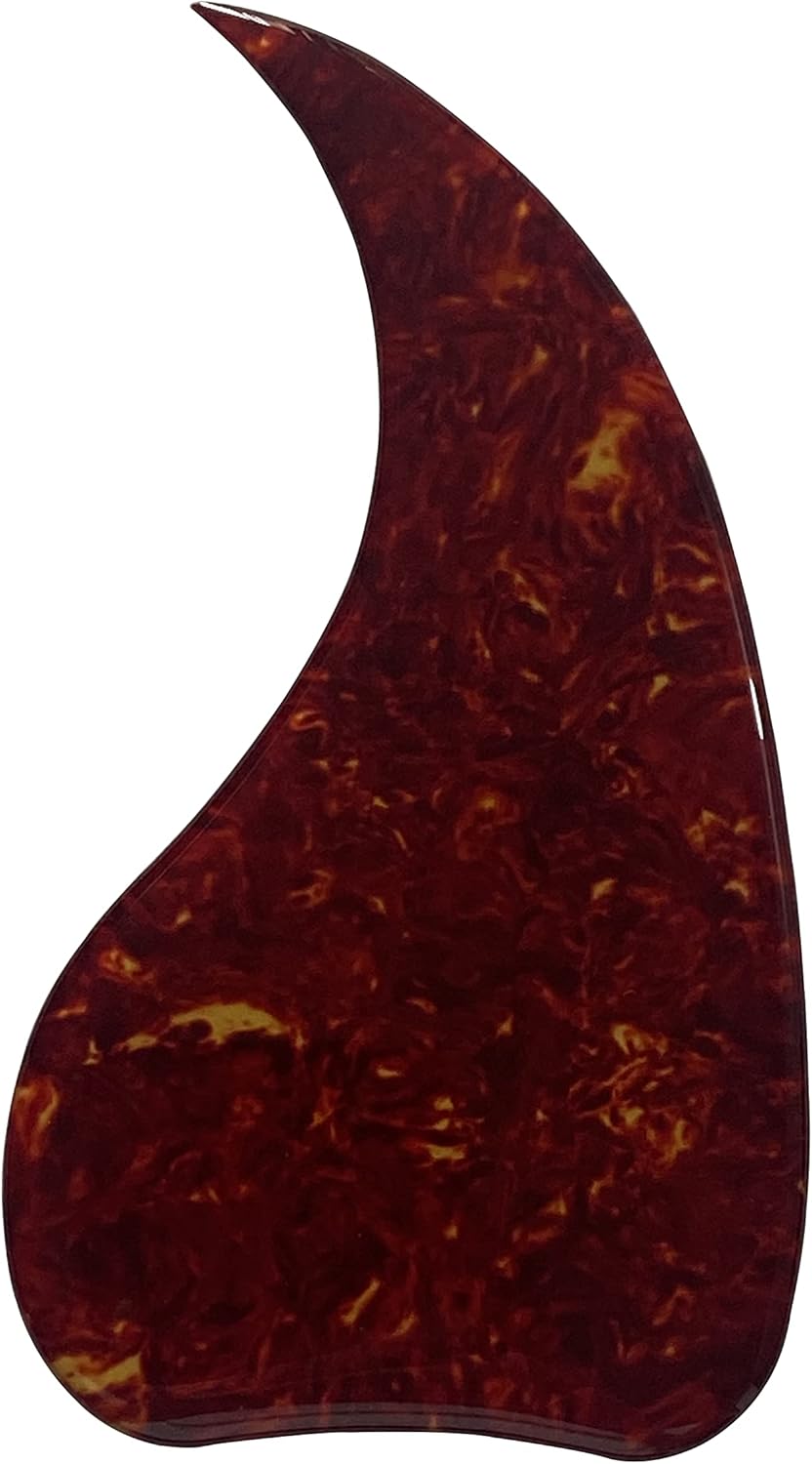 Guitar Parts For Gibson J-45 Acoustic Folk Guitar Self Adhensive Pickguard Crystal (Red Tortoise)