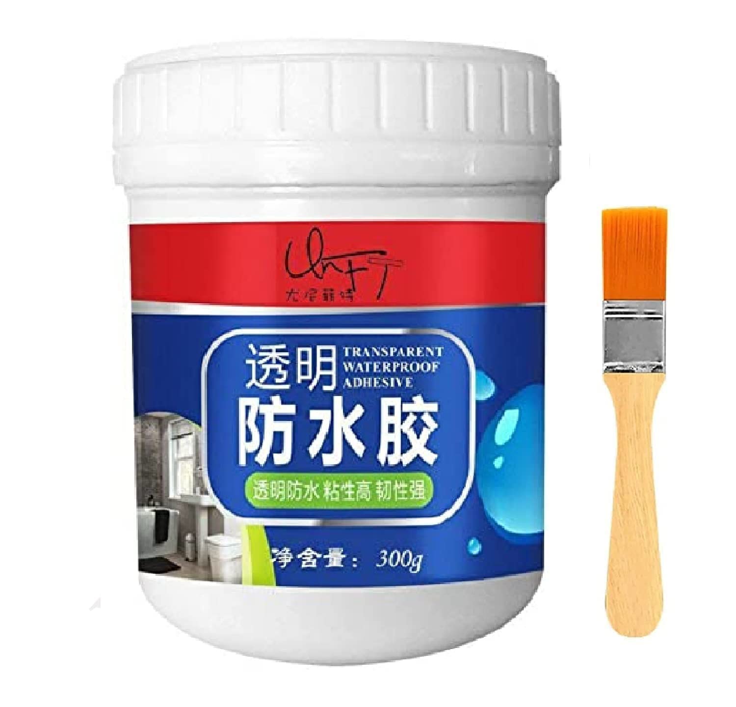 ITALIYA CREATION 2844 Crack Seal Glue, 300gm, with Brush, Transparent, Waterproof, for Roof Leakage, Crack Seal Agent, Water Leakage Solution, Water Proof Glue, Waterproofing for Pipe, Wall, Tiles (B0DBVGQZNR) Amazon Price History, Amazon Price Tracker