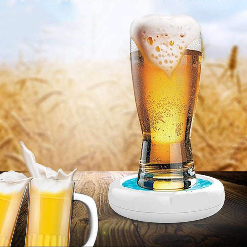 Ultrasonido Beer Foamer 3.7V 110KHZ Beer Bubbler Batería incorporada 1800mah para reuniones familiares Barras de reuniones de negocios