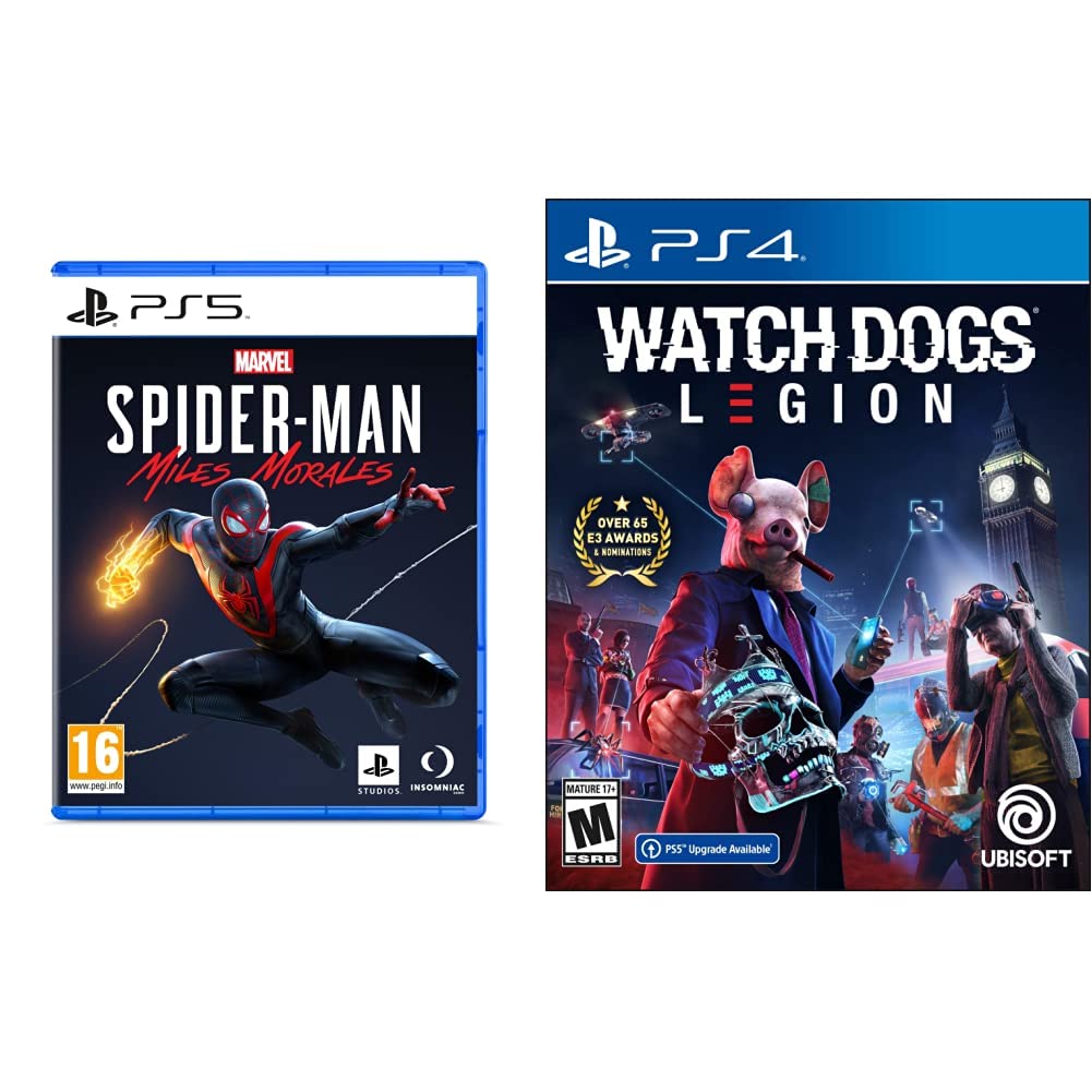Sony PS5 Marvels Spiderman Miles Morales (PS5)+PS4 Watch Dogs Legion (PS4) (B09V439FZ9) Amazon Price History, Amazon Price Tracker