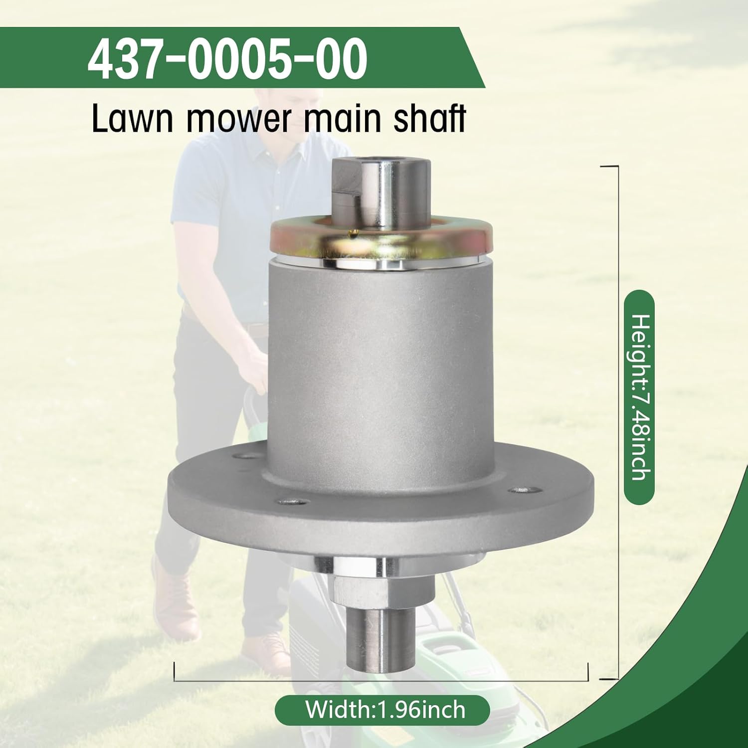 437-0005-00 Heavy Duty Spindle Replacement for Spartan RT/RZ/SRT Pro/HD/XD/XDe - Part# 437-00005-00​