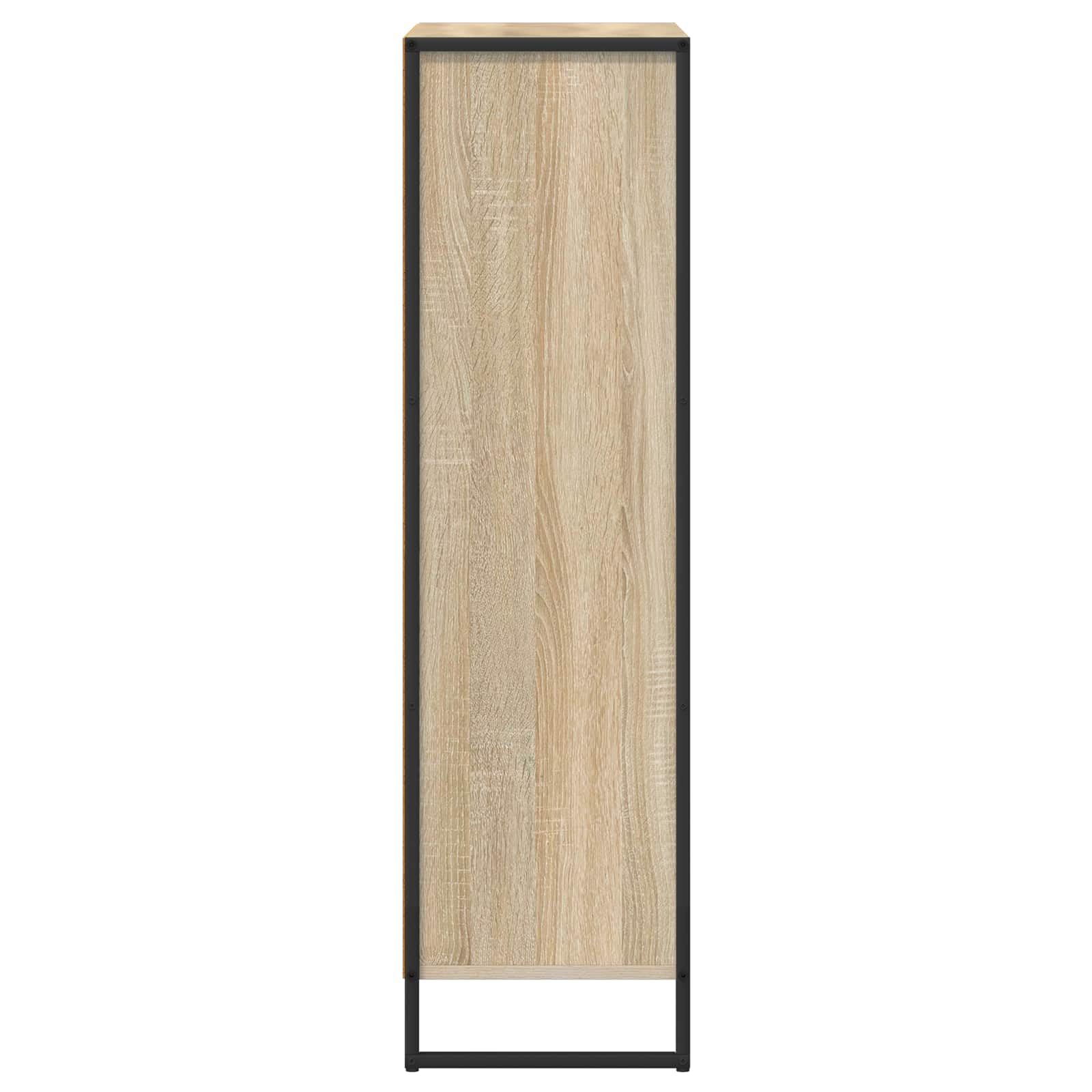 Regał na książki Sonoma 68 x 30 x 108,5 cm, materiał drewnopochodny z 3 drzwiami, stabilny system regałów do salonu, gabinetu, pokoju dziecięcego, korytarza i biblioteki, wszechstronne