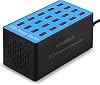 USB Charging Station,100W 20-Port Multi Smart Safety Fast Charger Station for Phone Tablet Watch Headphone PS, Compact Desktop Charger Home Office Travel