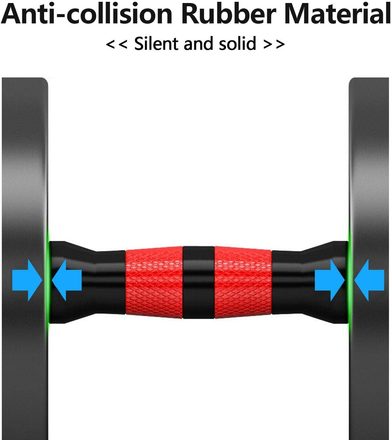 DYNWAVE Pair Solid Dumbbell Handle Bars Barbells Building Rod Coupler Adapter Joint Connector Weightlifting Bar Attachment Lock Collars Lock Nut, 50cm