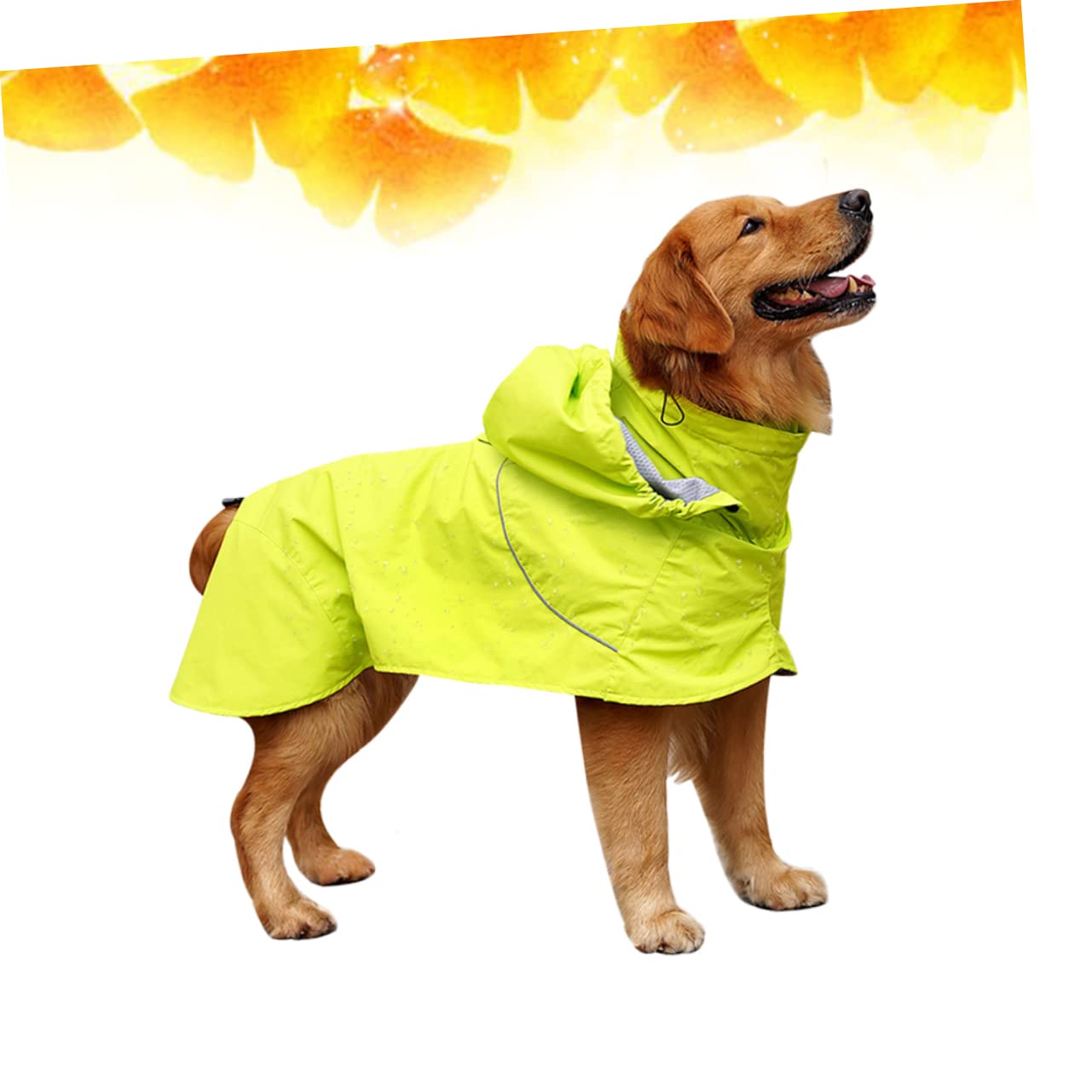 Manteaux de Pluie imperméables pour Chien, imperméable pour Chien, 2 pièces Dealspet Supplies Poncho pour Chien, Coupe-Pluie, Elizabeth Circle, col Haut, Veste