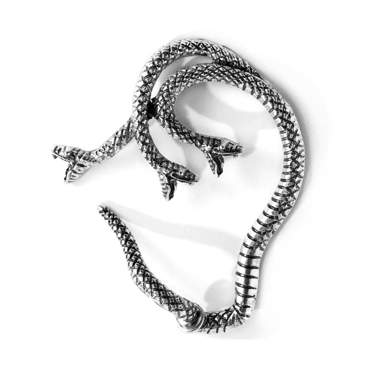 Via Mazzini Metal Antique Silver Stylish Snake Heads Single Ear Earcuff Earring (Er2343) 1 Pc For Women (B0CN93ZPBV) Amazon Price History, Amazon Price Tracker