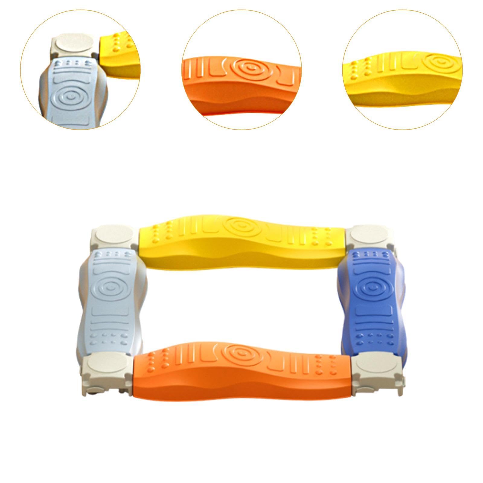 12 Piezas Juguetes de Equilibrio Infantil Circuito de Obstáculos para Niños Haz de Equilibrio Juego de Saltar Piedras Antideslizante Y Resistente, a