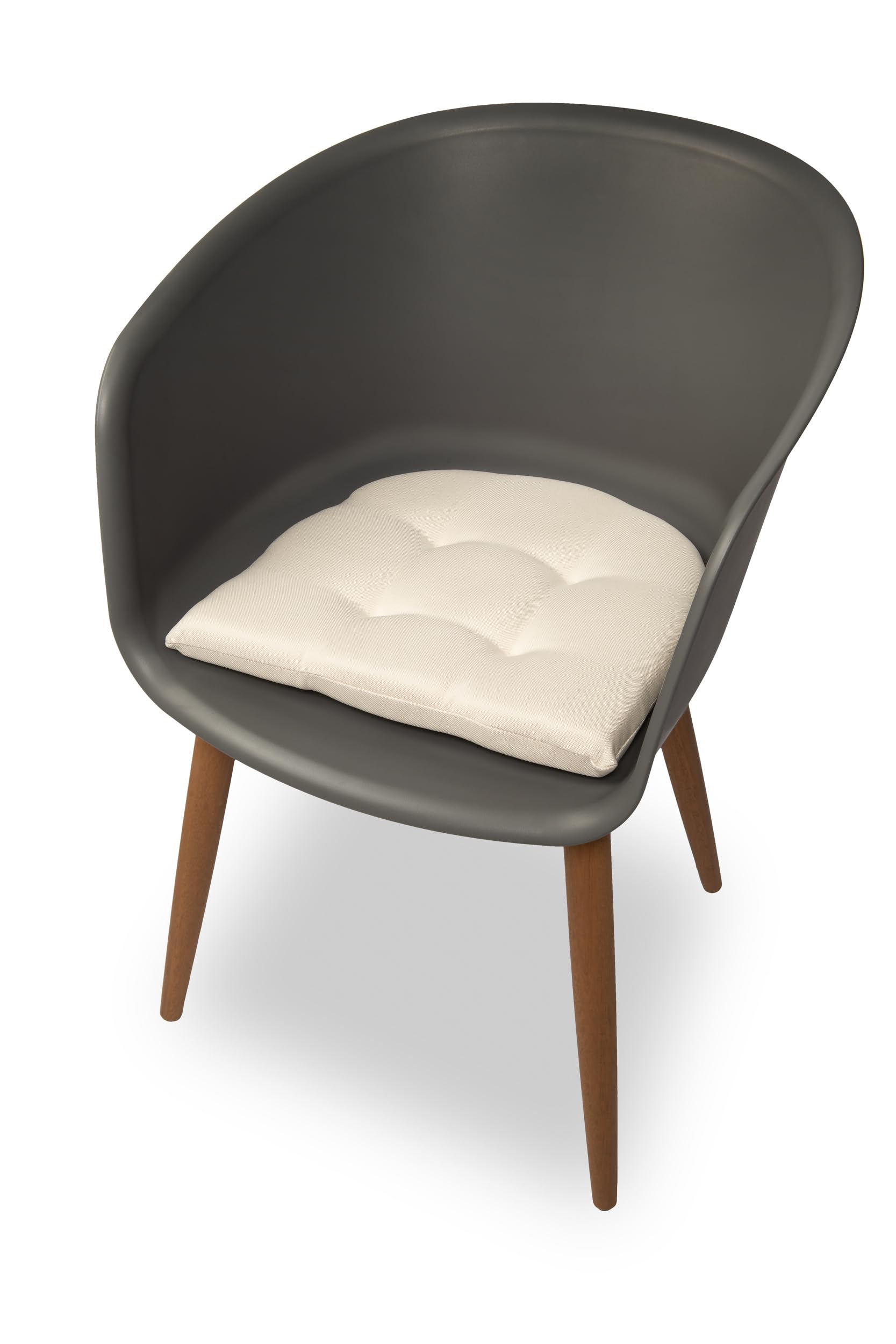 Sunnypillow Set da 4 Cuscini Sedie Cucina 40x40x5cm Seduta Interno Esterno Giardino Cremoso