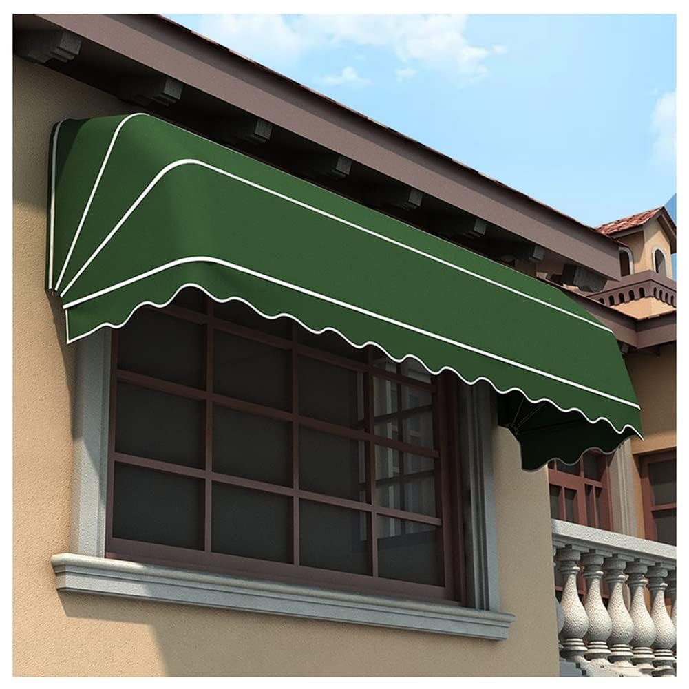 Auvent pliable anti-UV 100x60cm résistant pour protéger l'entrée de la pluie et du soleil