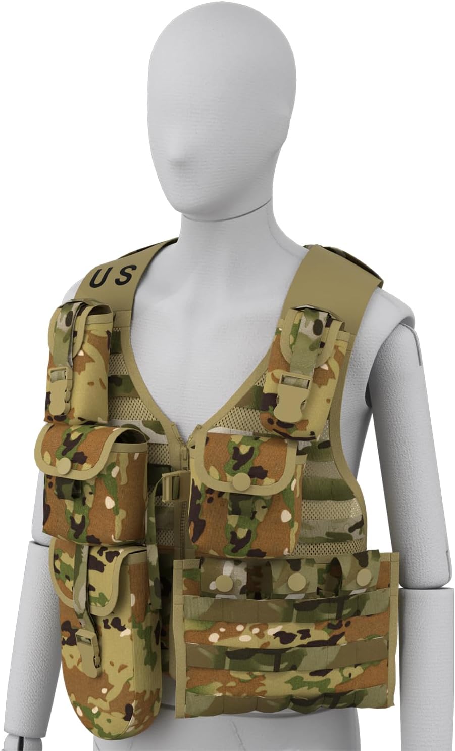 MT Military MOLLE 2 Army Vest, Rifleman FLC Set with Outer Pouches, Assault Backpack and Hydration Pack