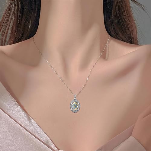 Miniatura 2 de CUPENDA Urn Necklace for Ashes 925 Sterling Silver CatFoxDogOpalGuitar Pet Cremation Memorial Keepsake Jewelry for Ashes for Women