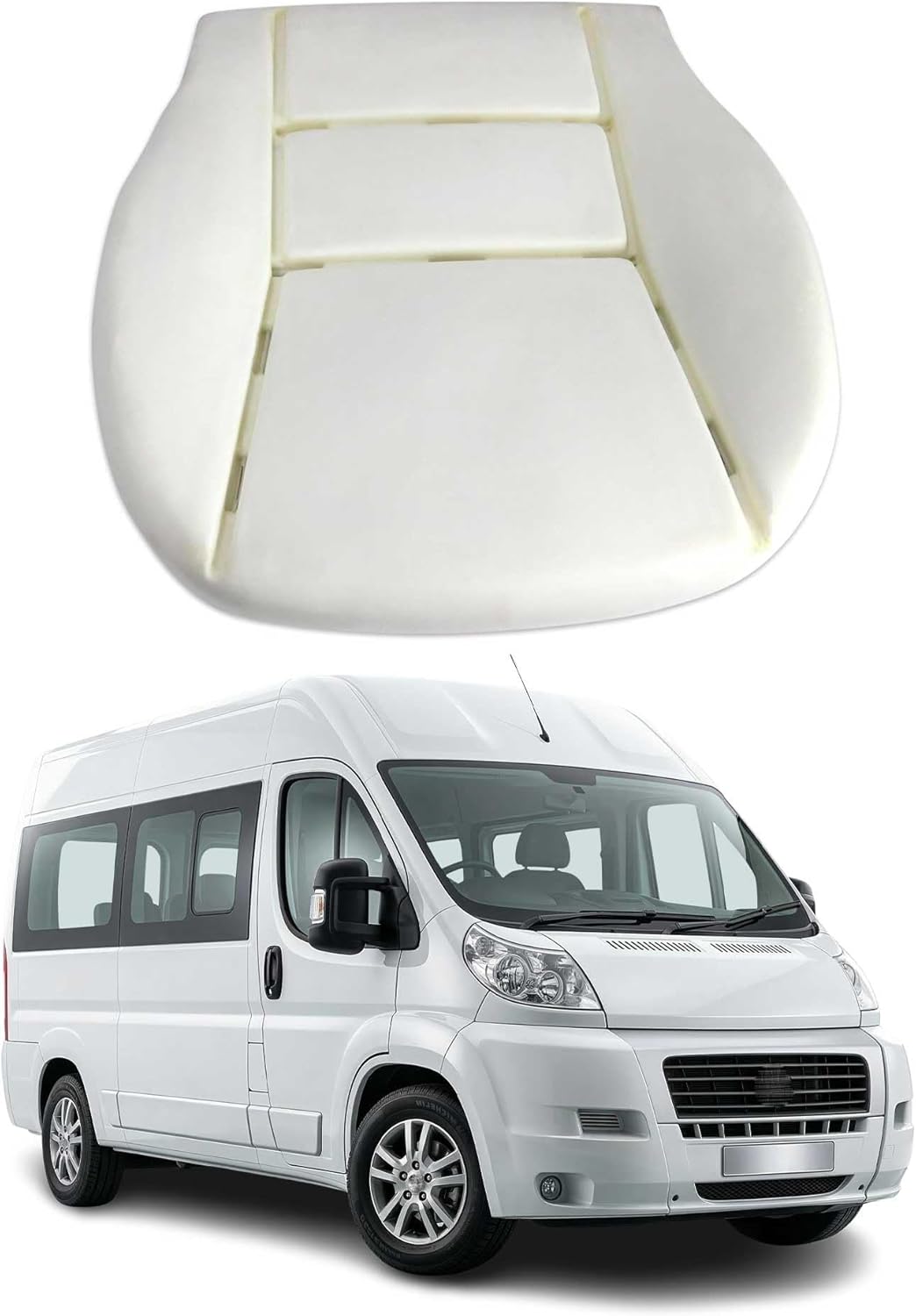 OMAC Seat Foam Cushion for RAM ProMaster 1500/2500/3500 2014-2026 - Left or Right Side Compatible - Replacement for Original Seat Base Foam - 1 Piece