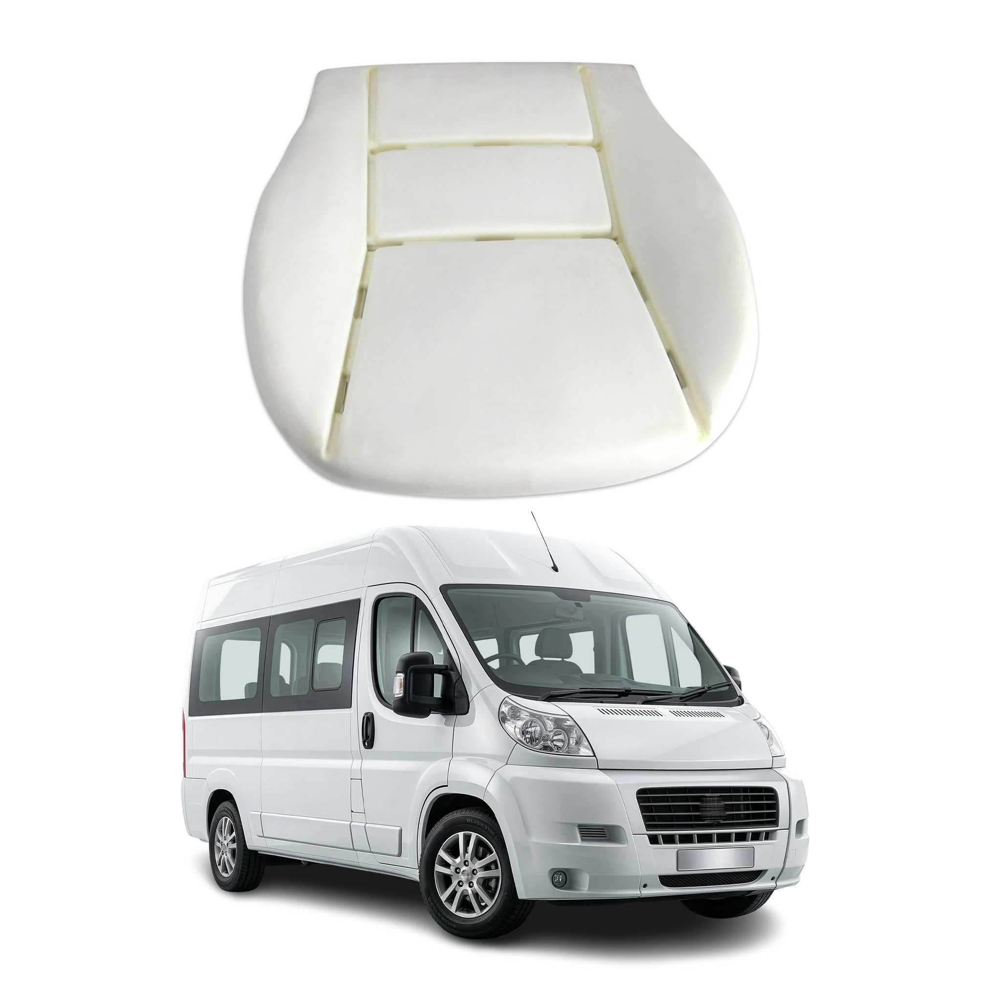OMAC Coussin Mousse d'Assise pour Fiat Ducato 2006-2026 / Fiat e-Ducato III 2021-2026 - Compatible Cote Gauche ou Droit - Remplacement de la Mousse d'origine - 1 Piece