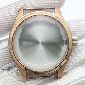40mm Pilot Watch Case Mod Parts Fits Large 33.5mm Dial, Compatible with NH35 NH36 Movement Solid Watch Case Back for IWC Big Pilot Mark XVIII