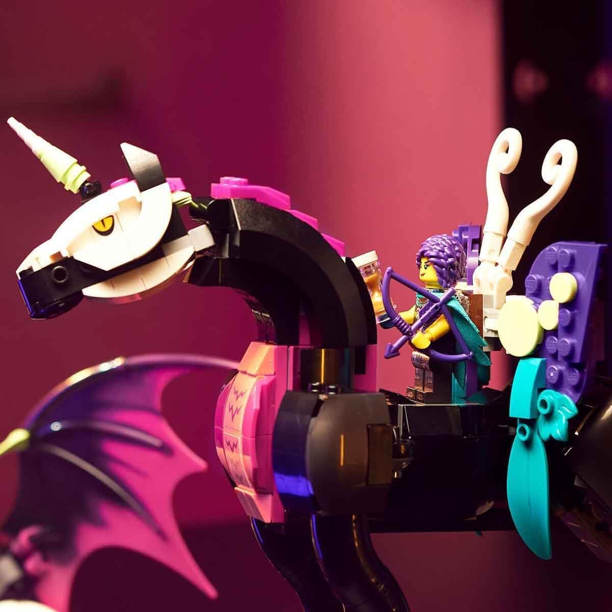 Lego 71457 DREAMZzz Pegasus, The Flying Horse, Build A Fantastic Creature 2 Ways with Zoey, Nova and The Nightmare King Minifigures TV Series, Animal Toys for Kids