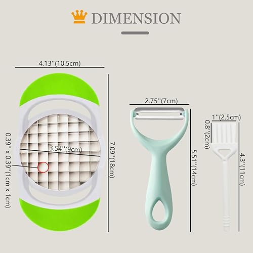 Vista 2 de Máquina de papas fritas, profesional multiusos de acero inoxidable, cortador rápido de papas y verduras, picador de cebolla, se adapta a la cocina