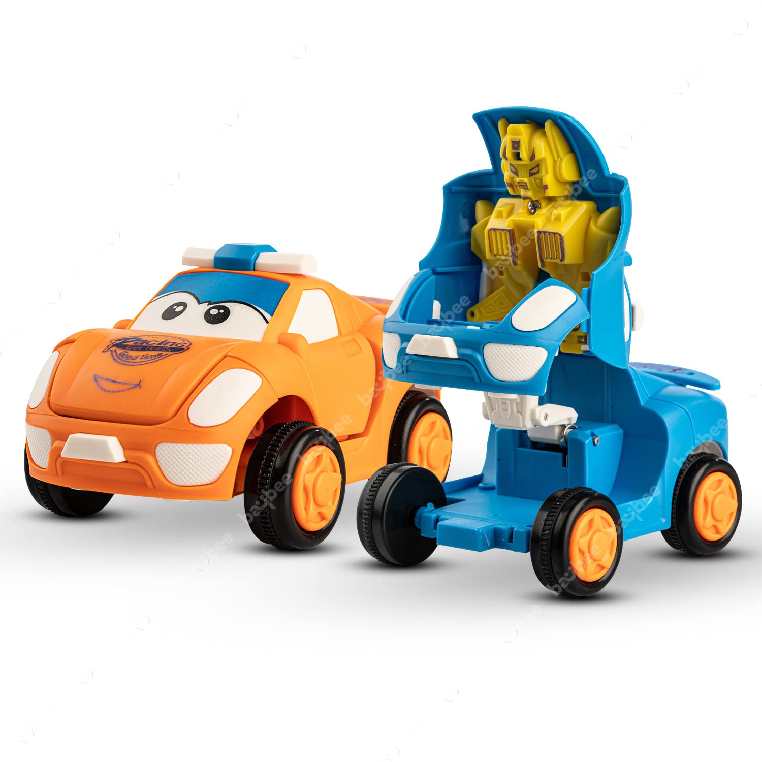 Baybee 2 in 1 Transformer Robot Car Toys for Kids with 360° Rotation, Friction Powered Car Toys Vehicle Playset for Kids, Push & Go Car Toys | Racing Cars Toys for Kids (Car Pack 2) (B0B857CKHP) Amazon Price History, Amazon Price Tracker