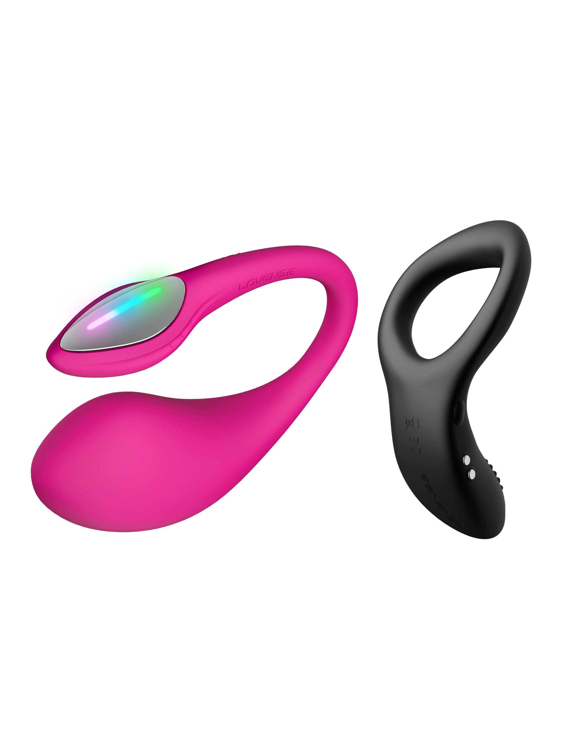LOVENSE Lush 4 Vibrazione del punto G+LOVENSE Diamo Anello Vibrante Bluetooth App Control per Uomo,Sex Toys per Coppia