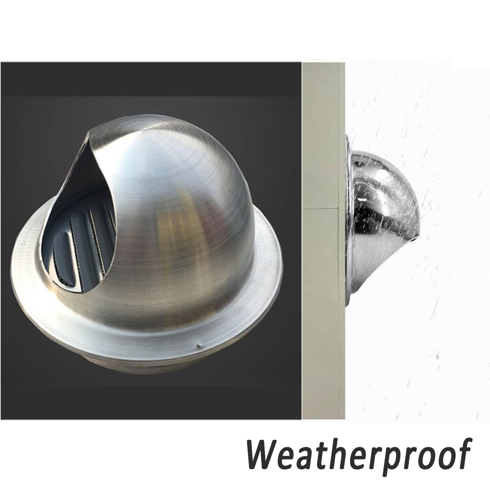 Grille Ventilation Hotte En INOX, Grille D'Aération Ronde Grille Ventilation Hotte Avec Maille De Protection, Prévention Des Blocages, Mural Bouches D'aération Pour Cuisine, Salle De Bain ( Color : Si