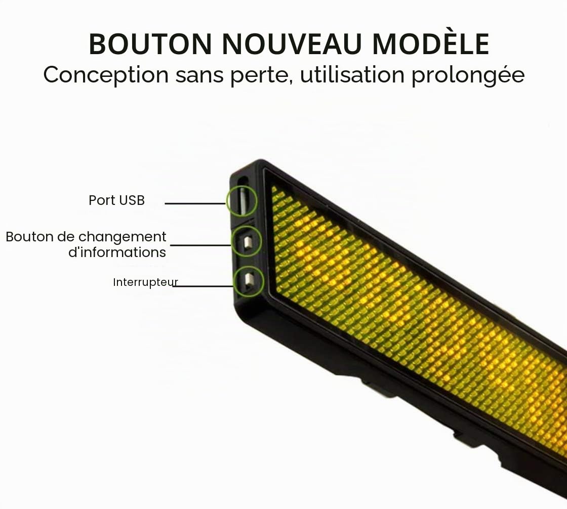 Étiquette de nom de Bluetooth LED Carte sans fil rechargeable de badge nominatif sans fil Bluetooth LED améliorée avec aimant/broche pour exposition de bar de fête de magasin de restaurant d'hôtel