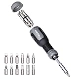 13-in-1 Multi-bit Screwdriver Set Tool All in One, [Super Durable] Screw Driver Set Kit, Flat Head, Philips, Torx, Hex, Square, Repair Kit, Man Gift Nut Driver